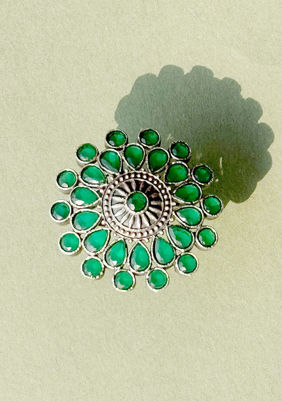 Enchanting Emerald Cocktail Ring
