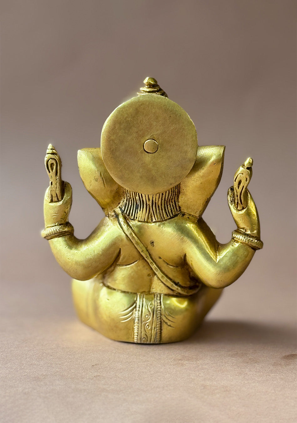 Antique Brass Chaturbhuj Ganesha