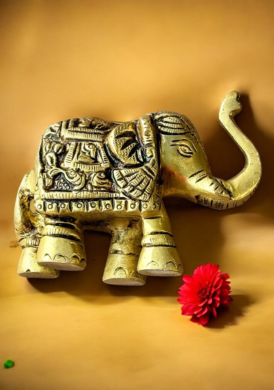Antique Brass Royal Elephant Duo