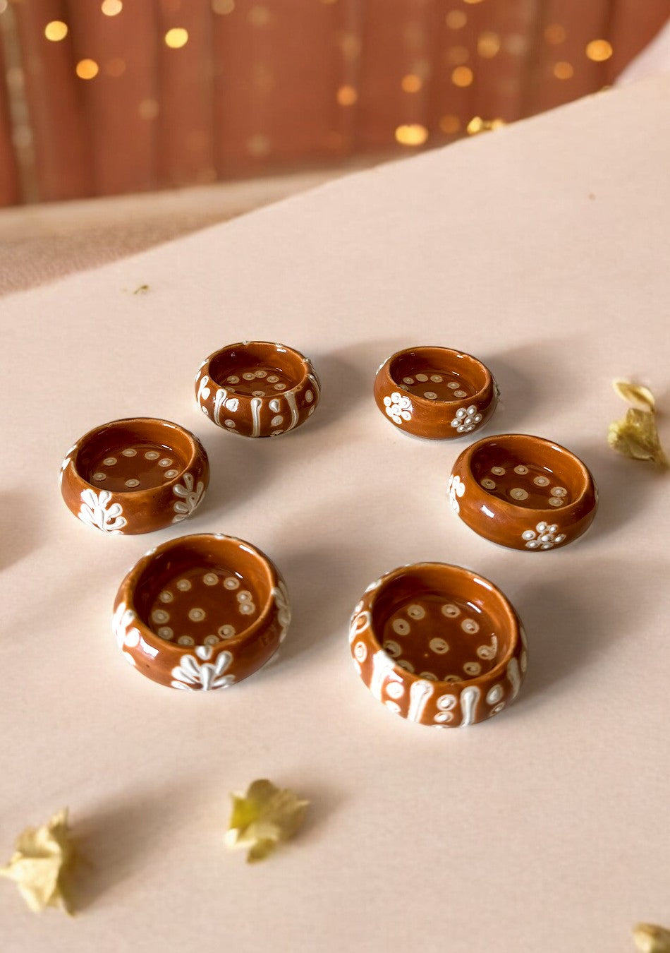 Handcrafted Terracotta Painted Diyas