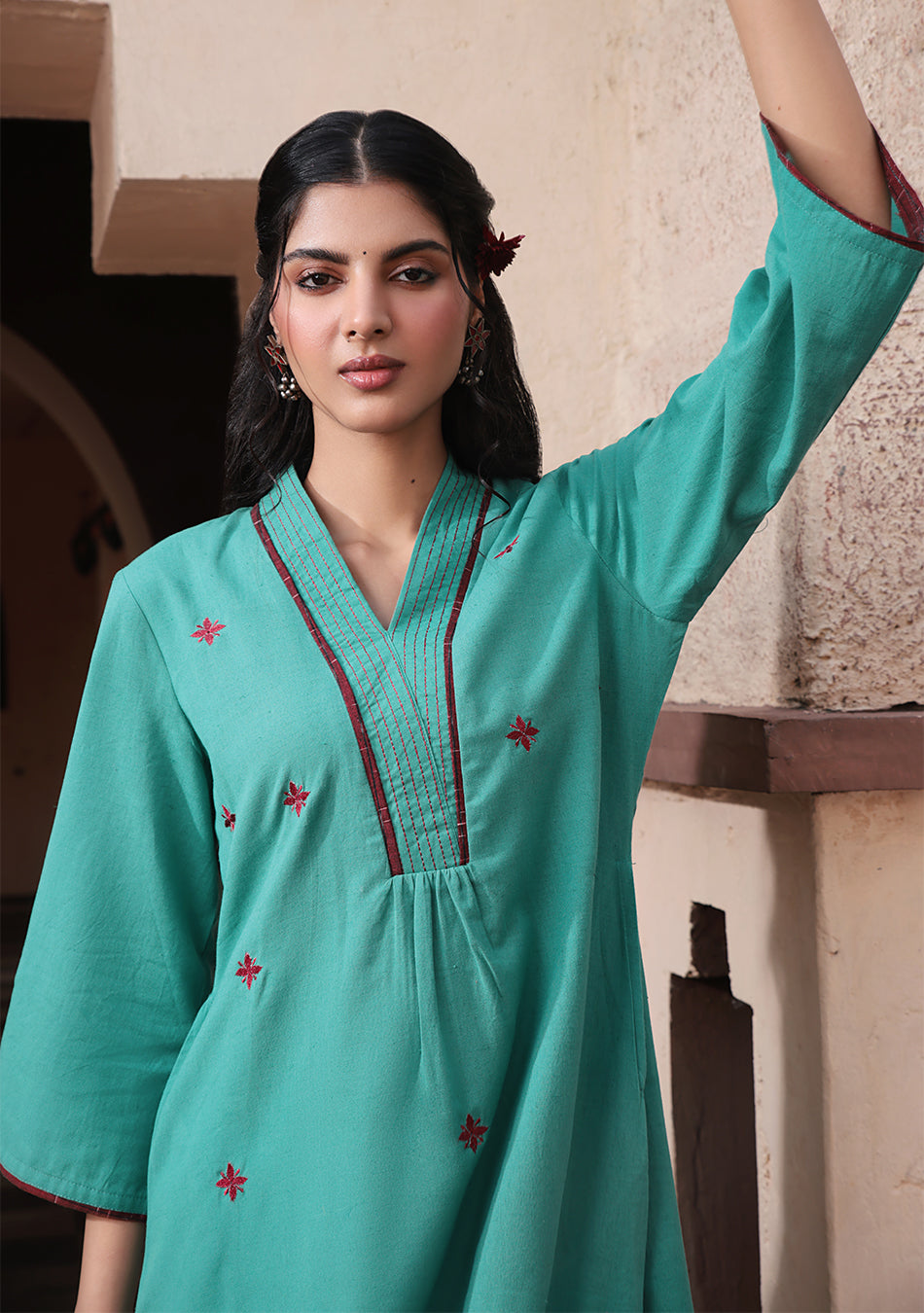 Teal Linea Suit Set