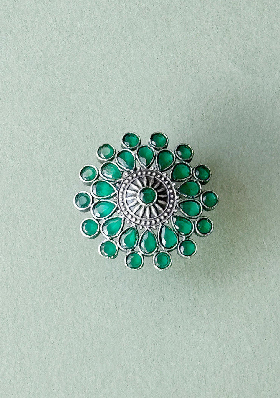 Enchanting Emerald Cocktail Ring