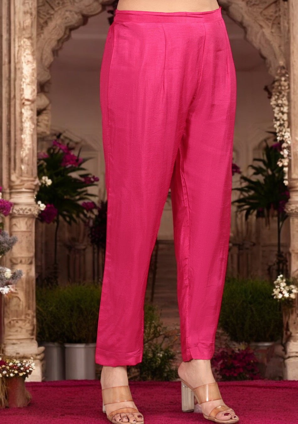Rose Radiance Embroidered Suit Set