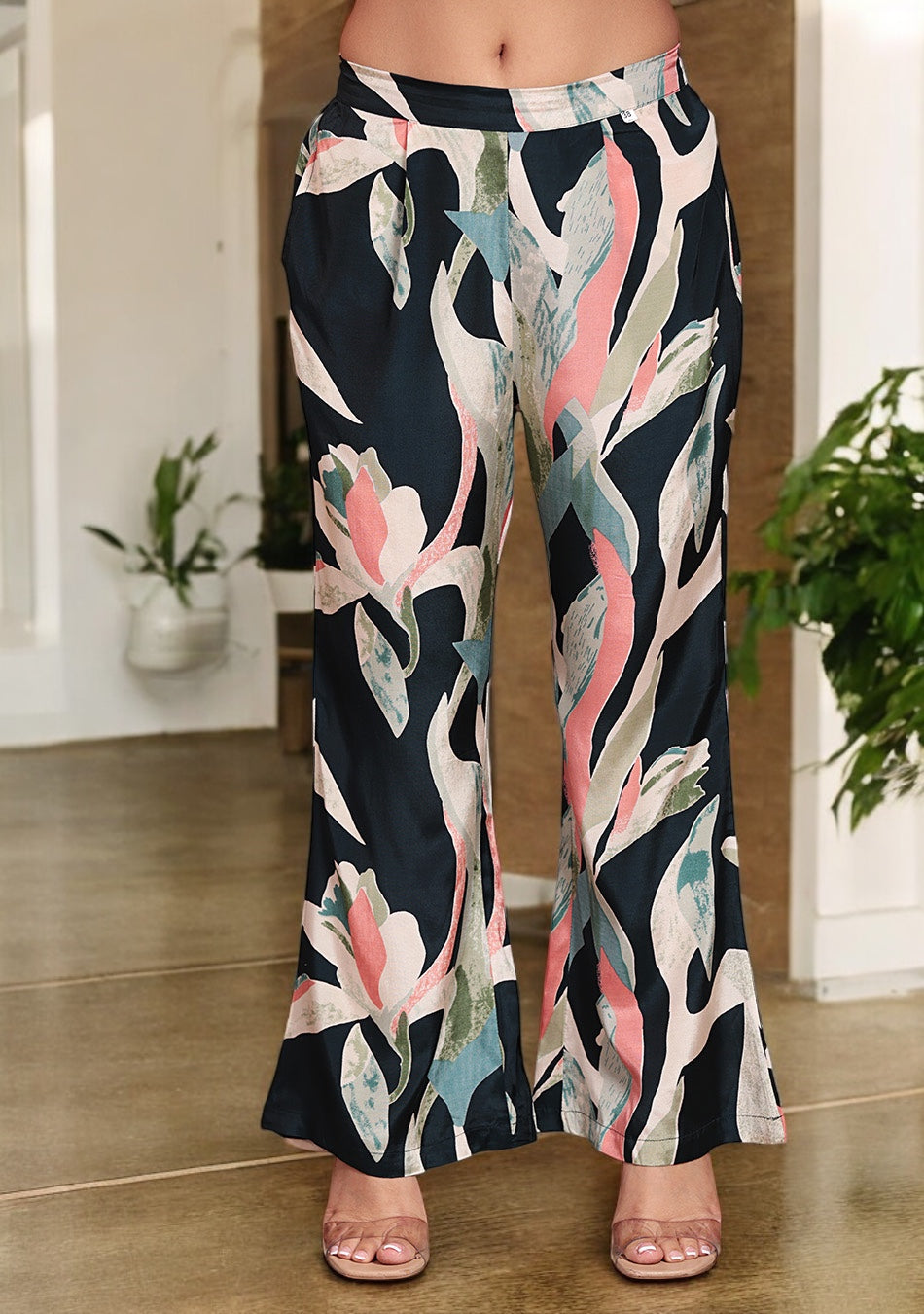 Twilight Leaf Viscose Co-ord Set