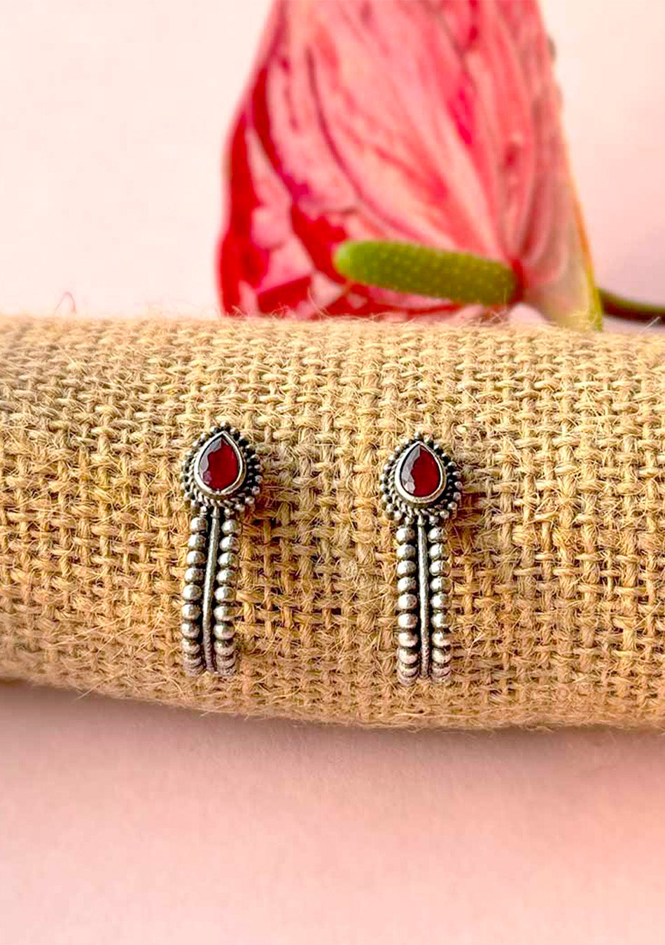 Ruby Hug Studs