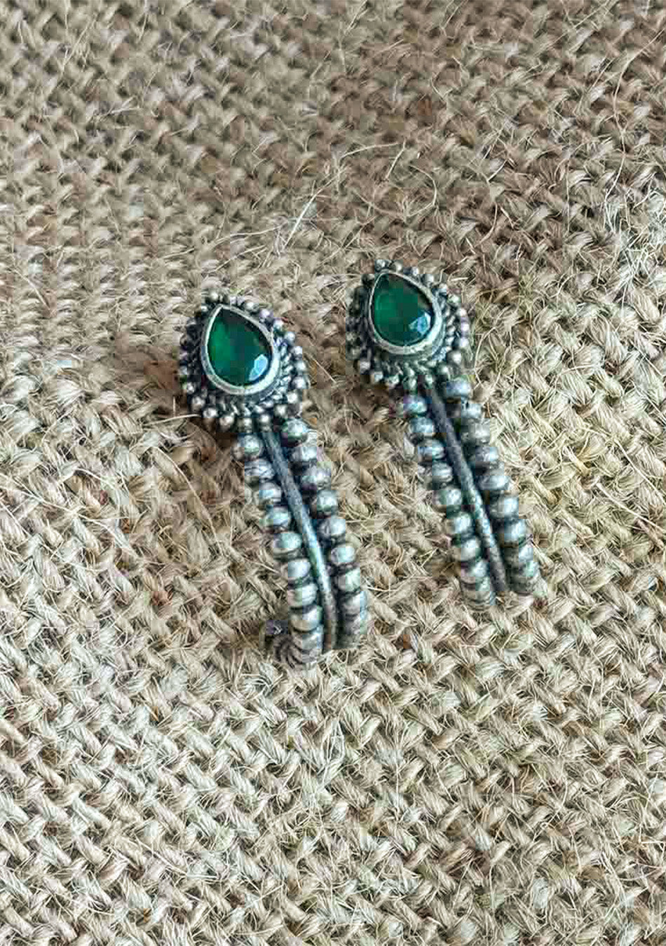 Jade Hug Studs