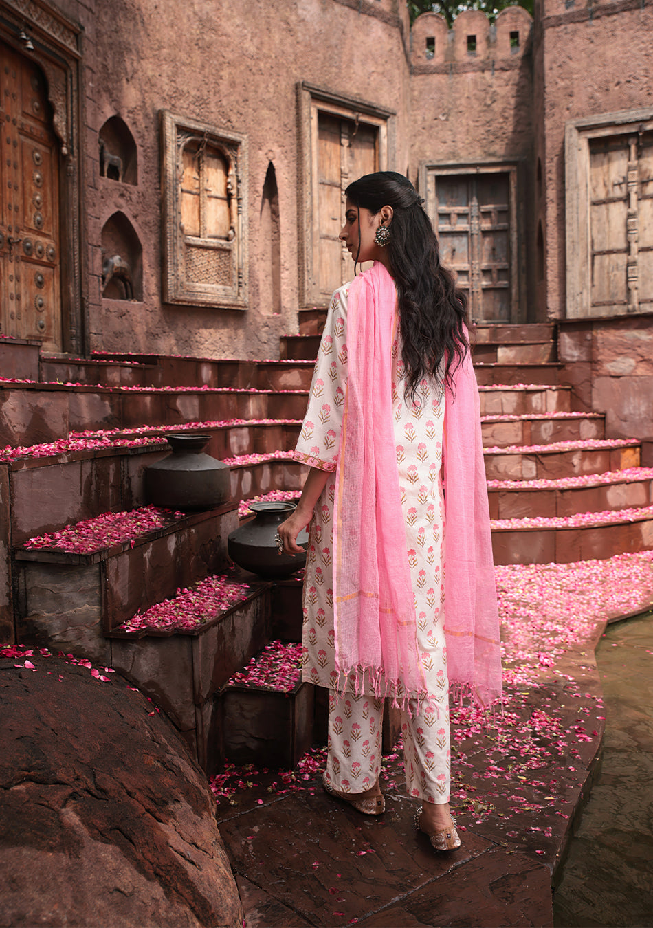 Aravalii Rosé Serenade Suit Set