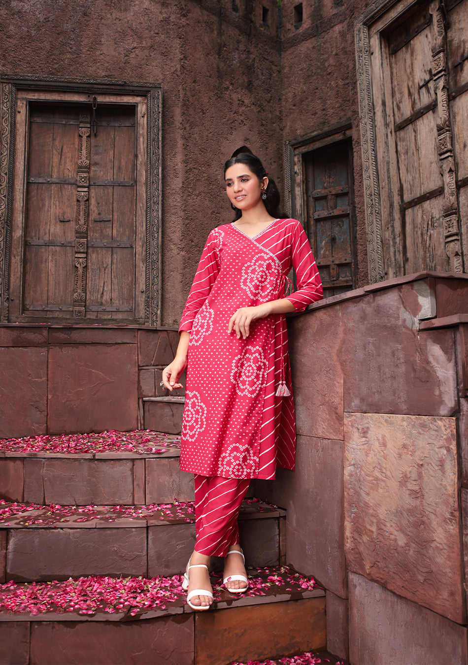 Berry Bloom Wrap Suit Set