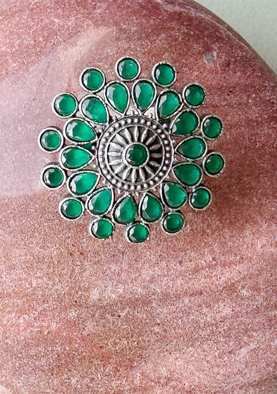 Enchanting Emerald Cocktail Ring