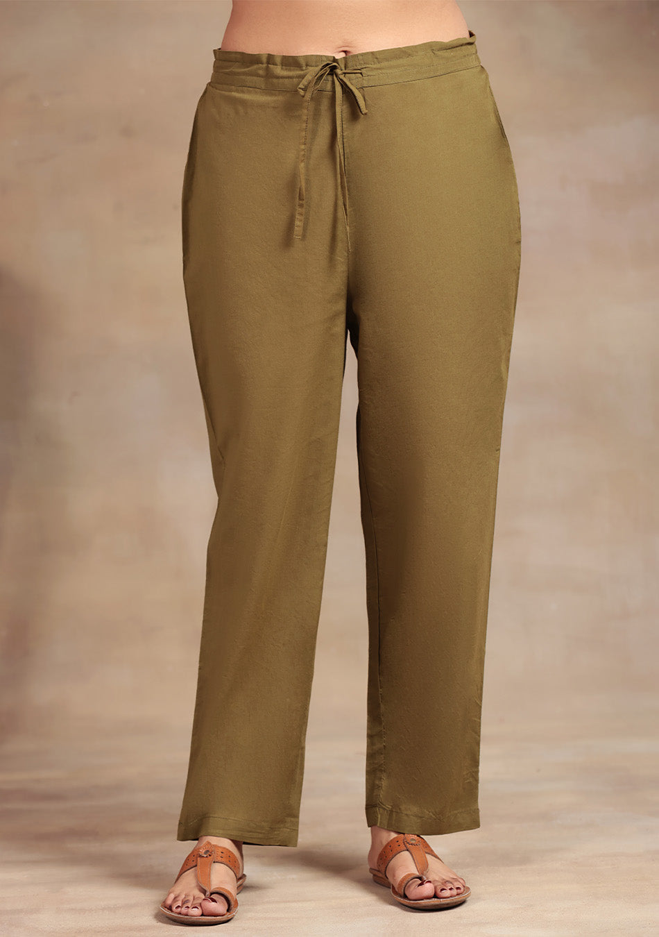 Olive Meadow Cotton Suit Set