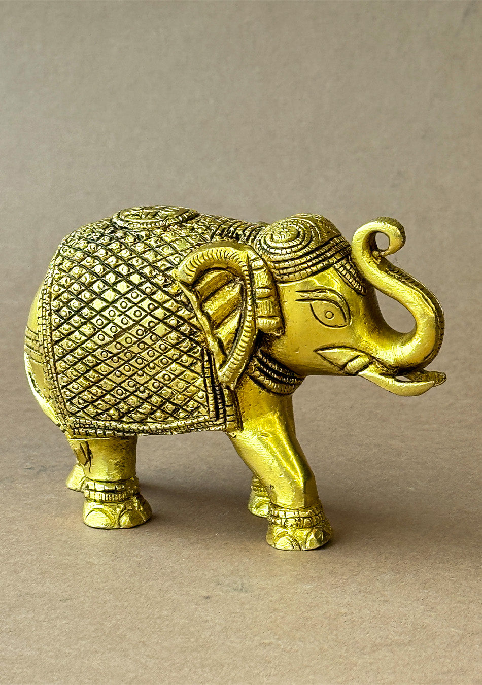 Antique Brass Maharaja Elephant