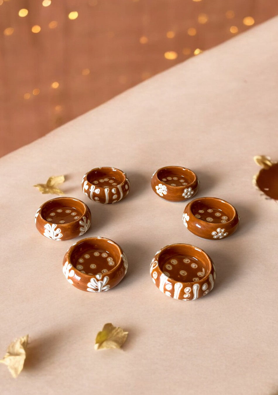 Handcrafted Terracotta Painted Diyas