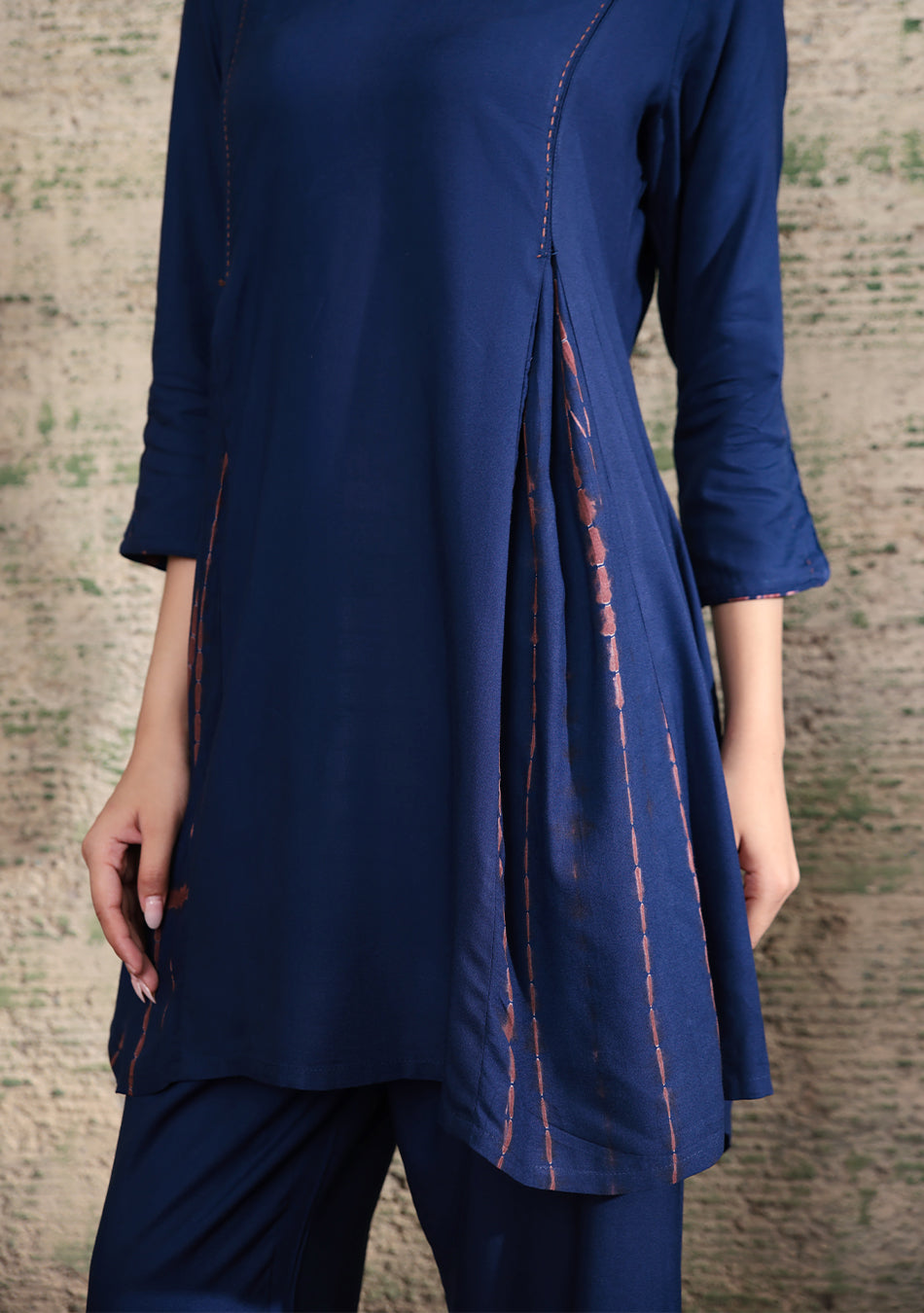 Indigo Shibori Split Co-ord Set