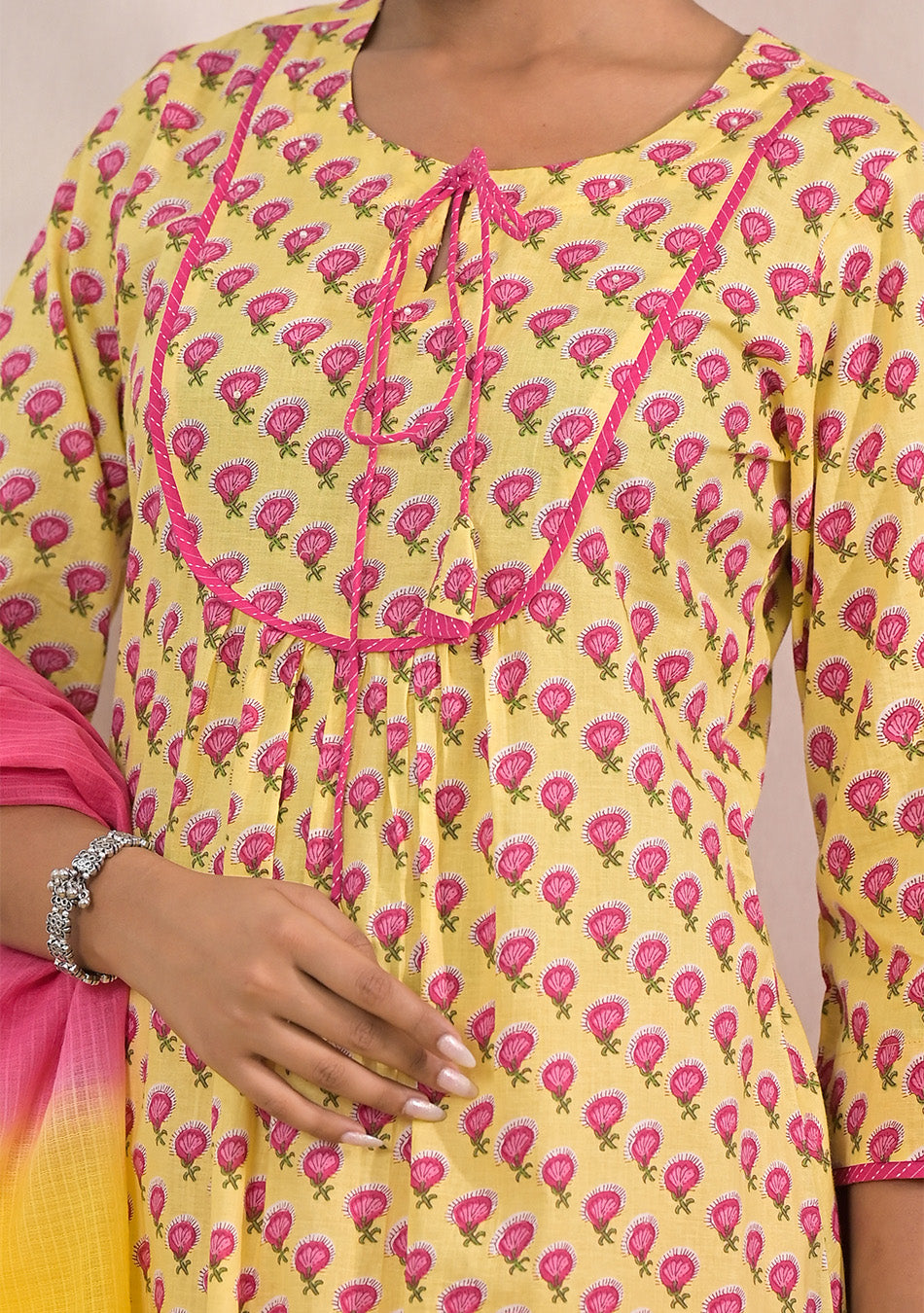 Sunshine Bloom Anarkali Suit Set