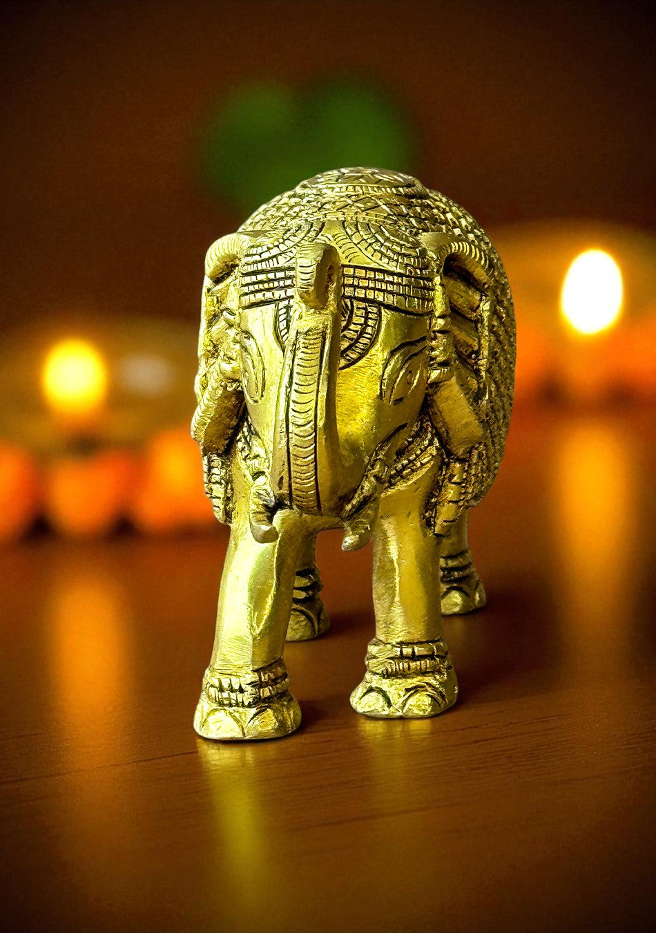 Antique Brass Maharaja Elephant