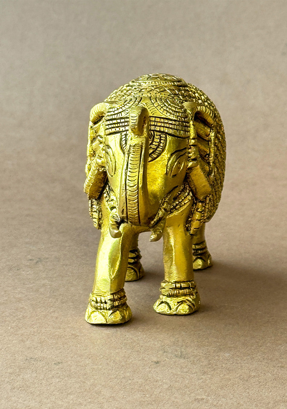 Antique Brass Maharaja Elephant