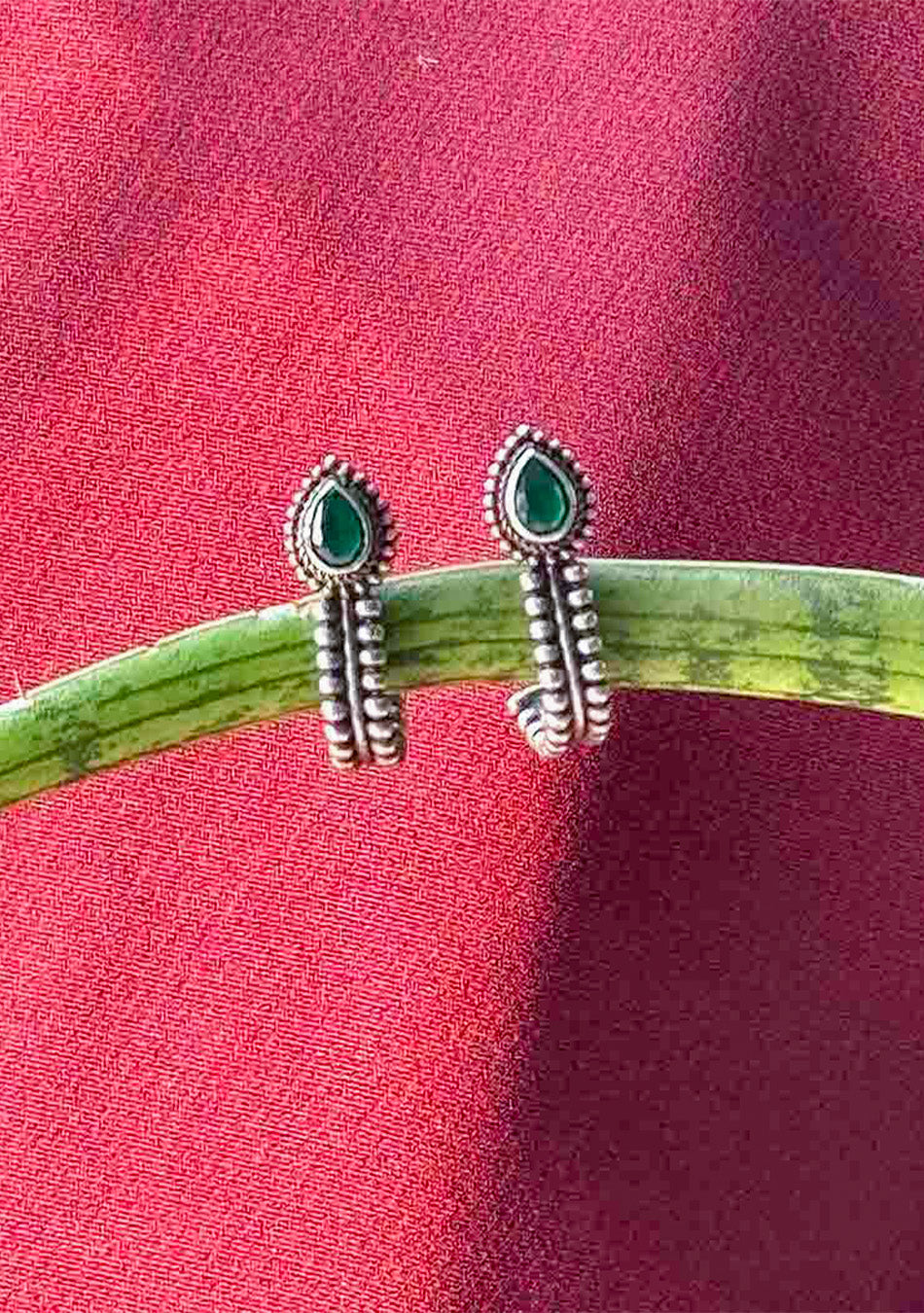 Jade Hug Studs