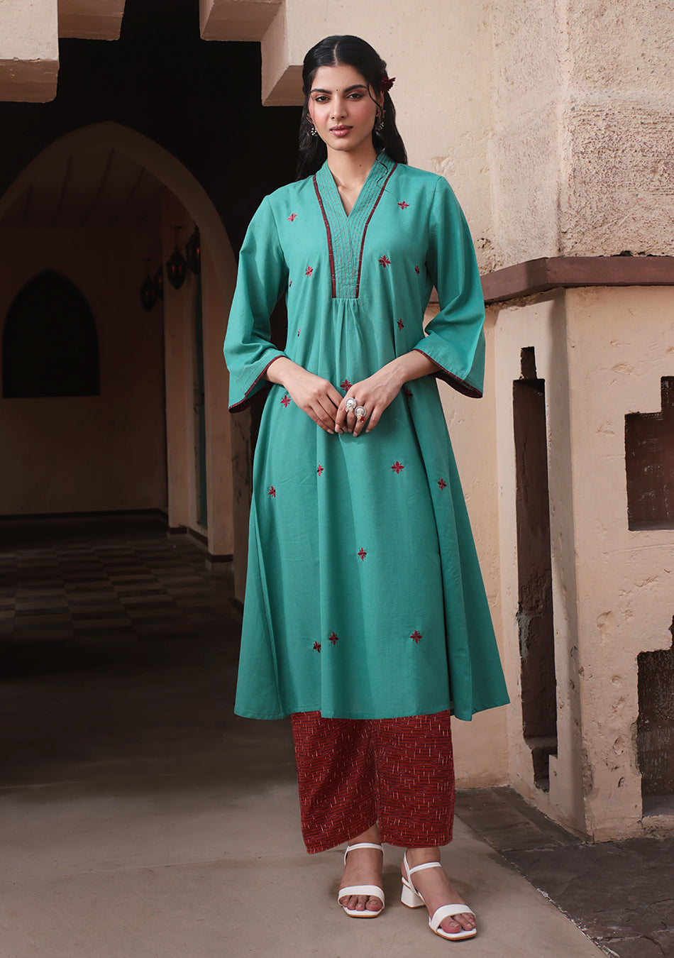 Teal Linea Suit Set