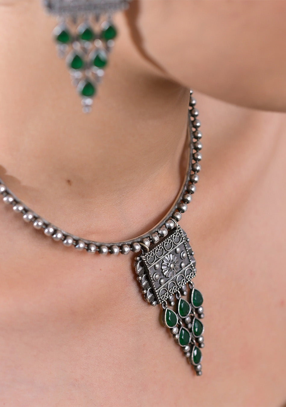 Emerald Oasis Choker Set