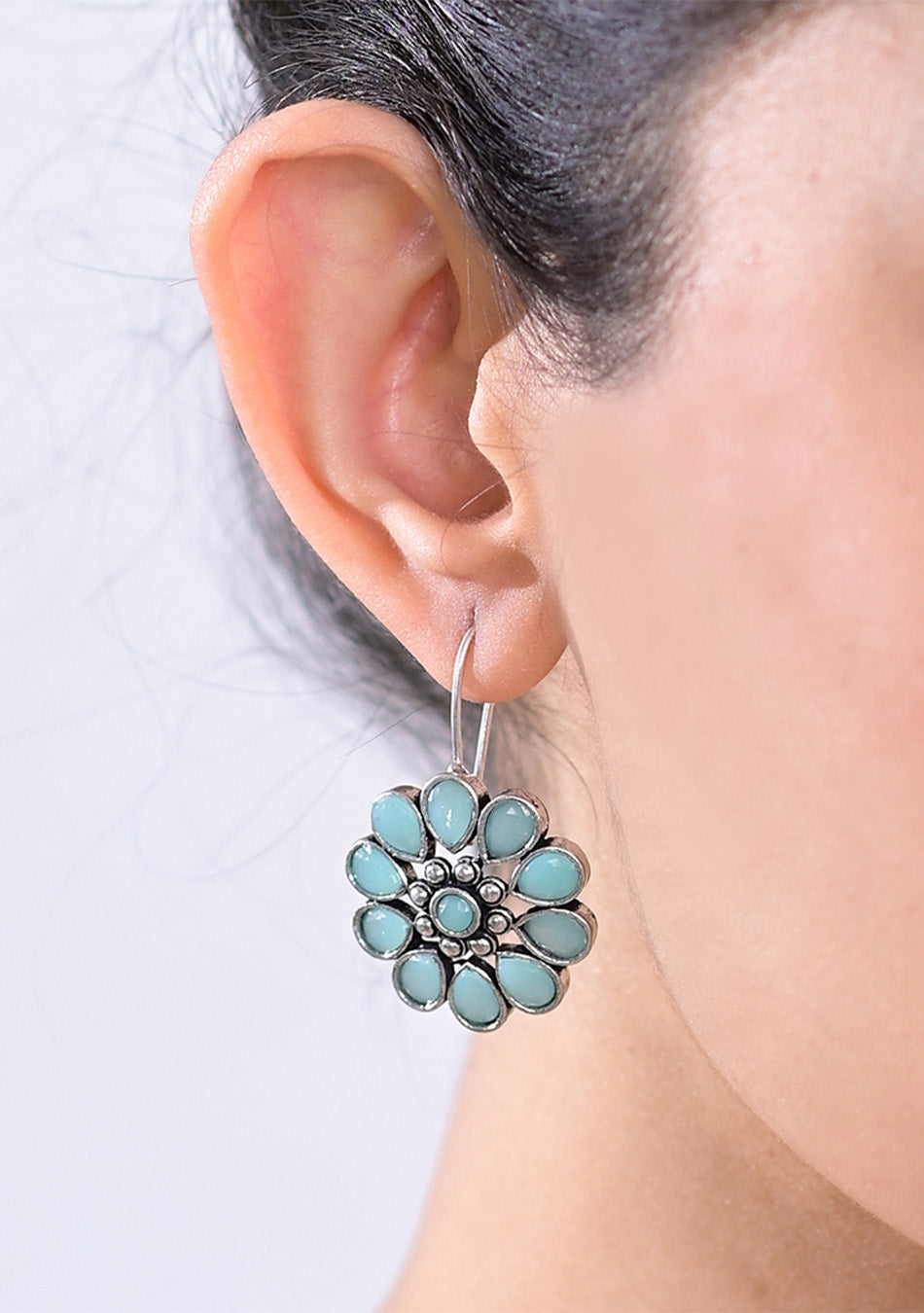 Teal Bloom Pendant Set