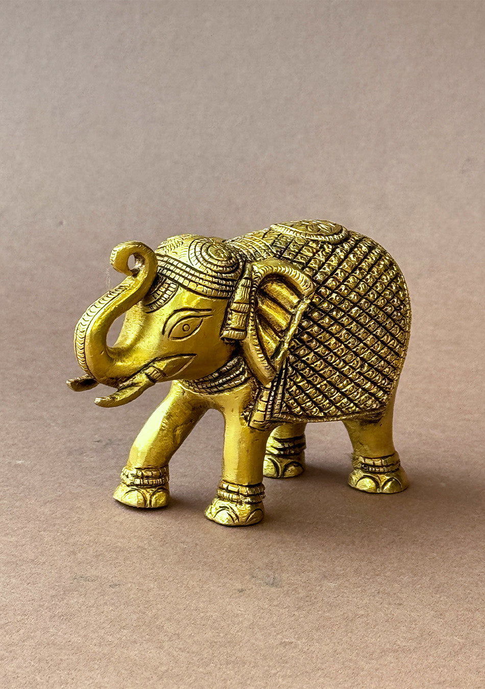 Antique Brass Maharaja Elephant