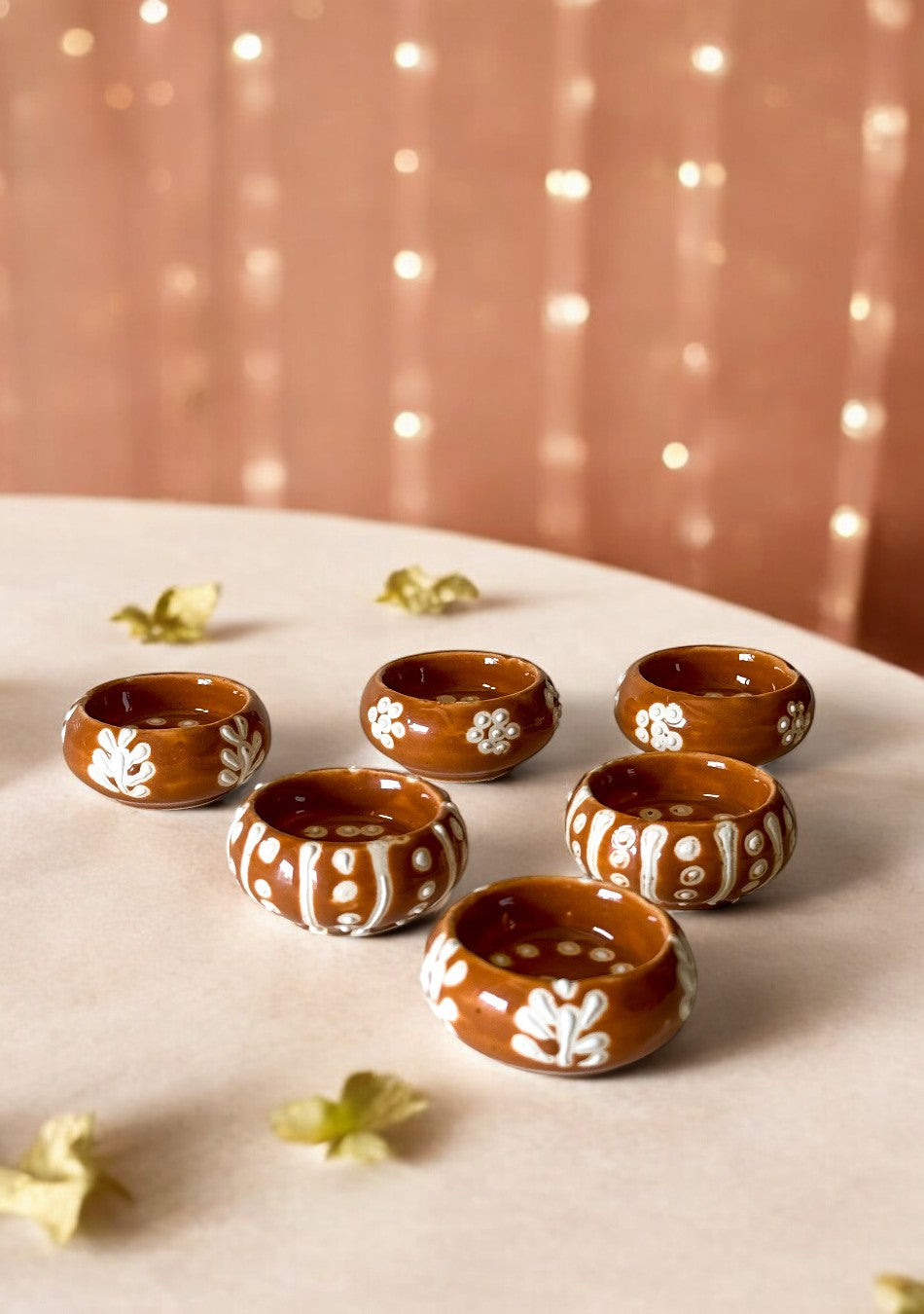 Handcrafted Terracotta Painted Diyas