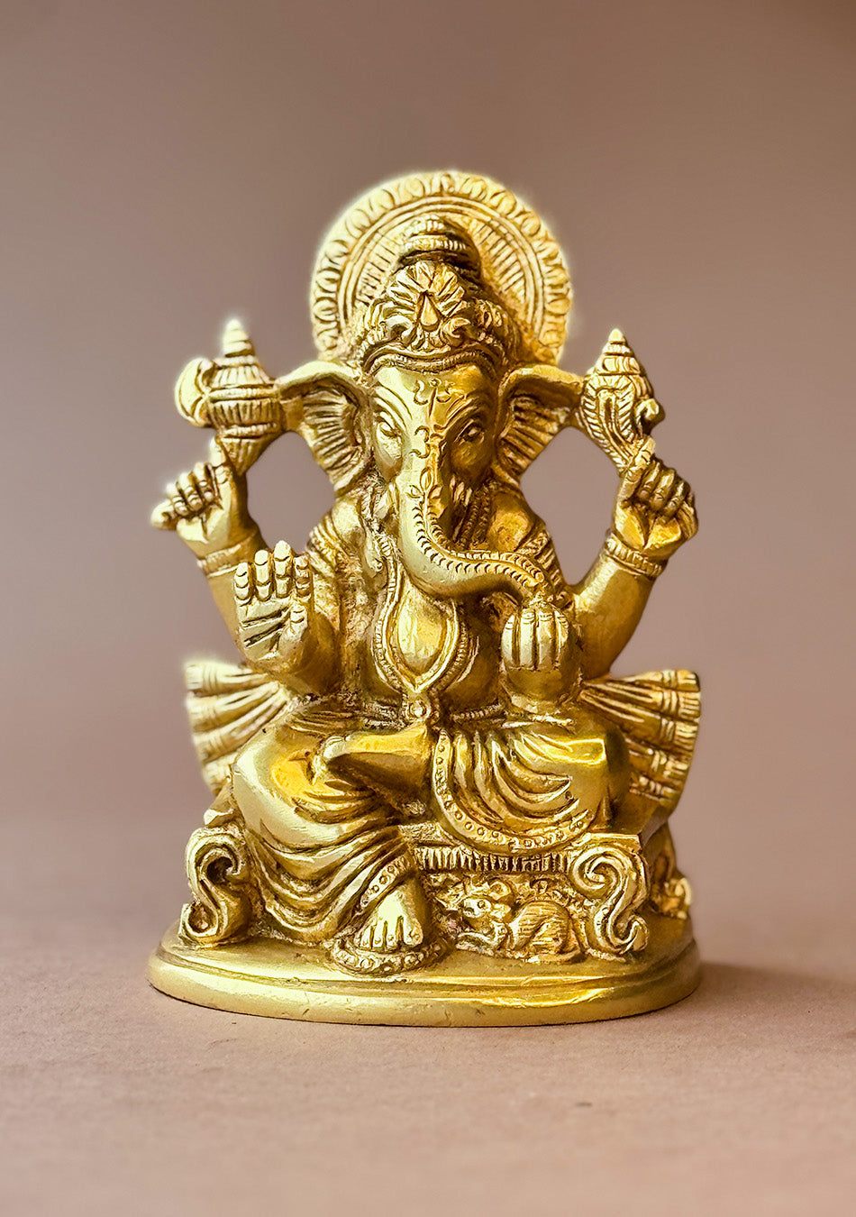 Antique Brass Vighnaharta Ganesha