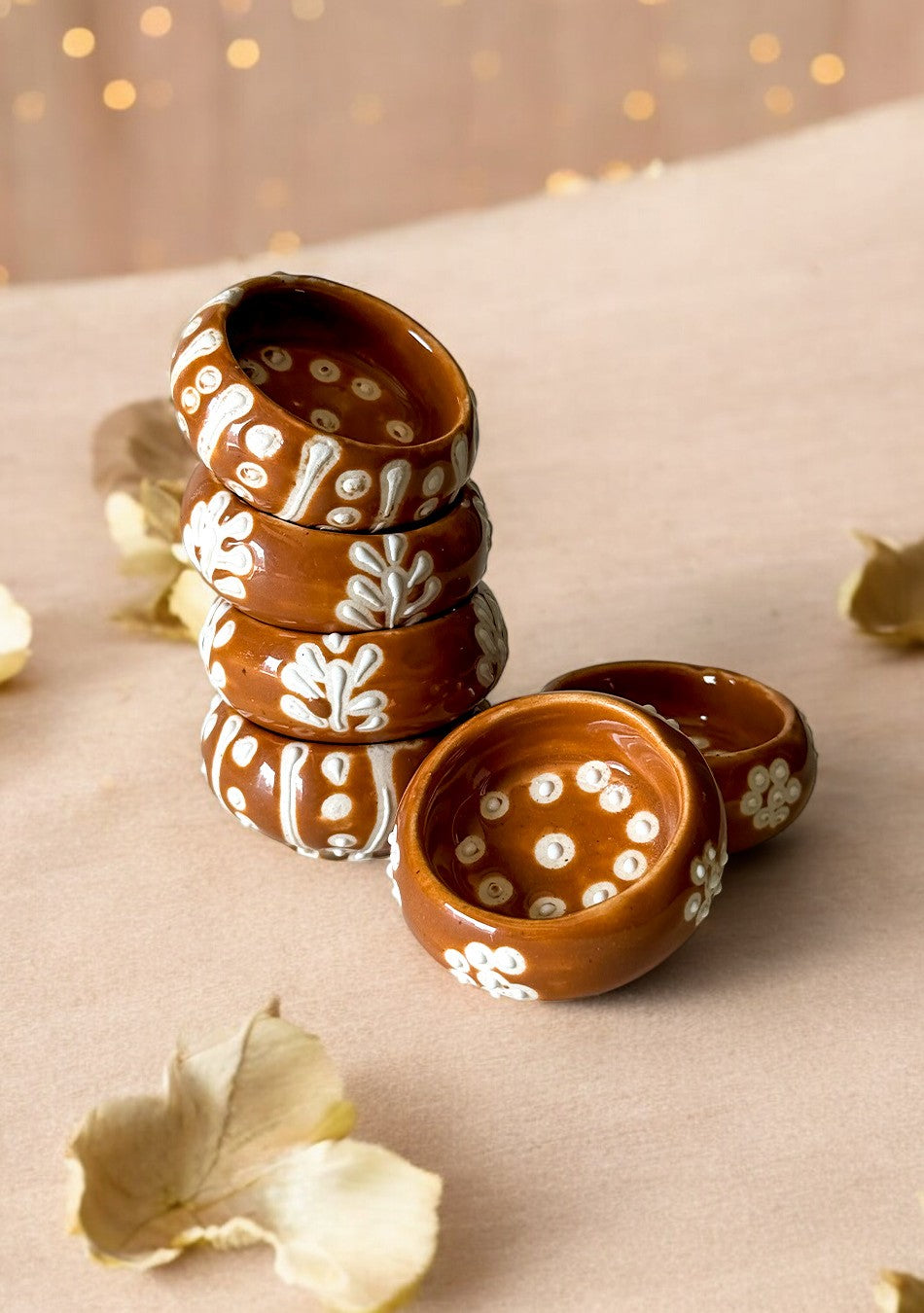 Handcrafted Terracotta Painted Diyas