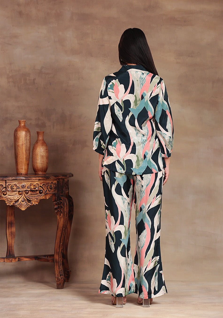 Twilight Leaf Viscose Co-ord Set