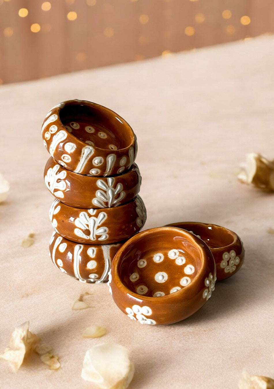 Handcrafted Terracotta Painted Diyas