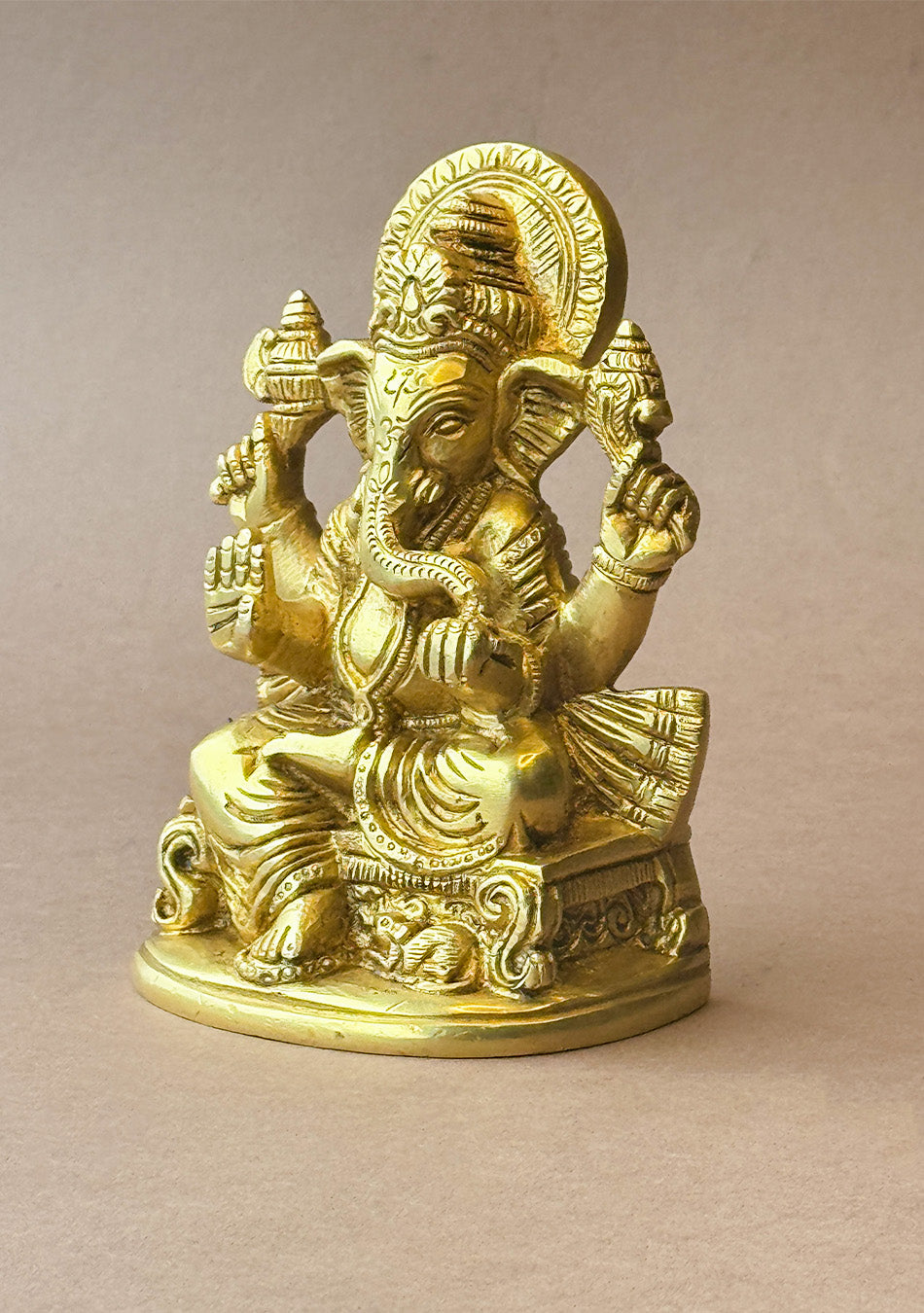 Antique Brass Vighnaharta Ganesha