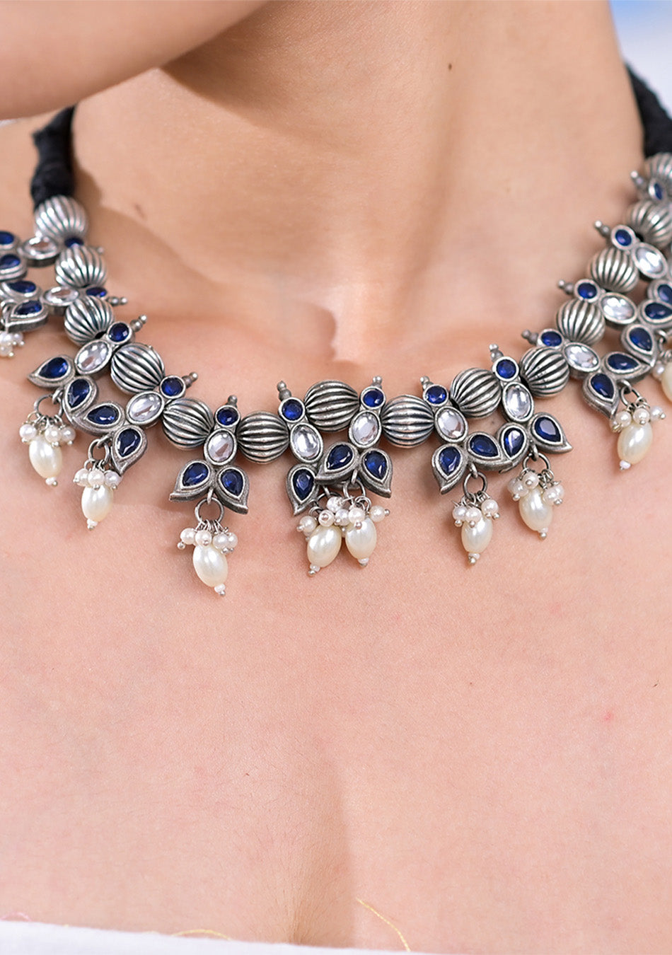Azure Pearl Harmony Pendant Set