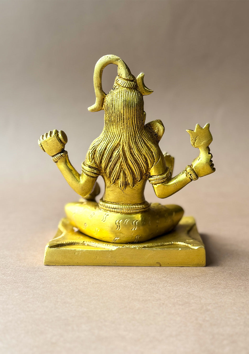 Antique Brass Sitting Shiva