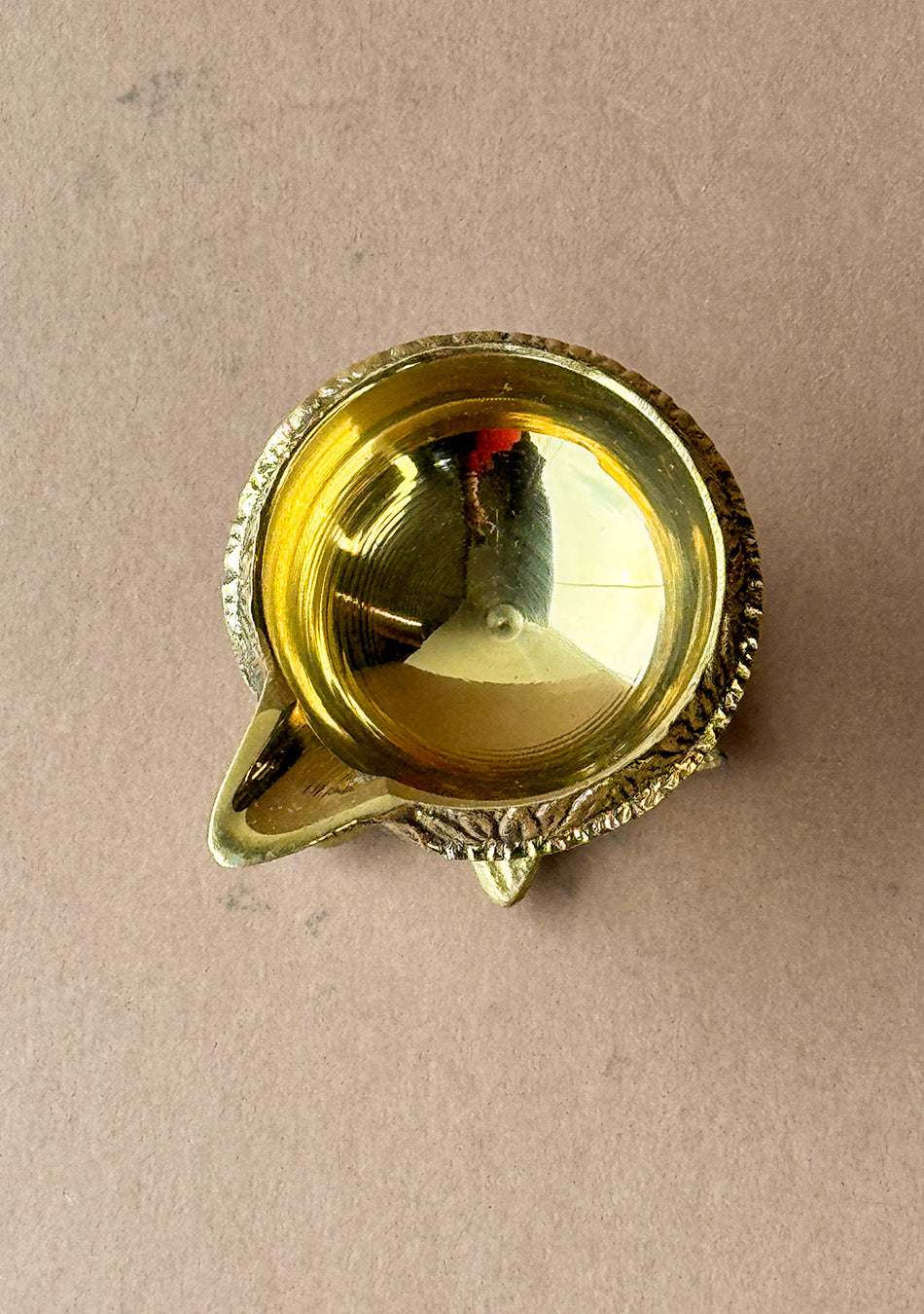 Antique Brass Turtle Base Diya