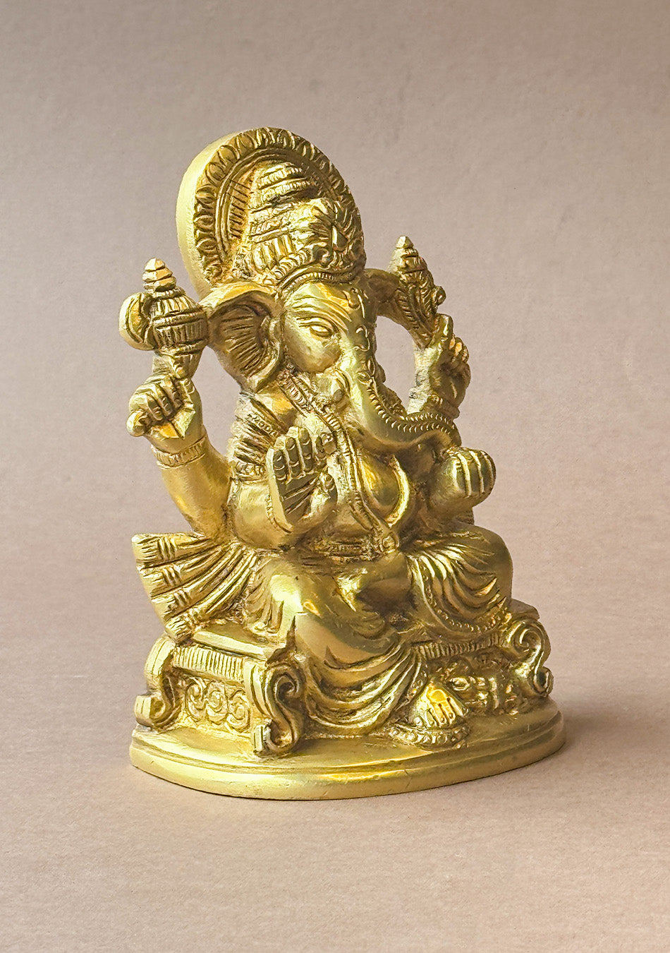 Antique Brass Vighnaharta Ganesha