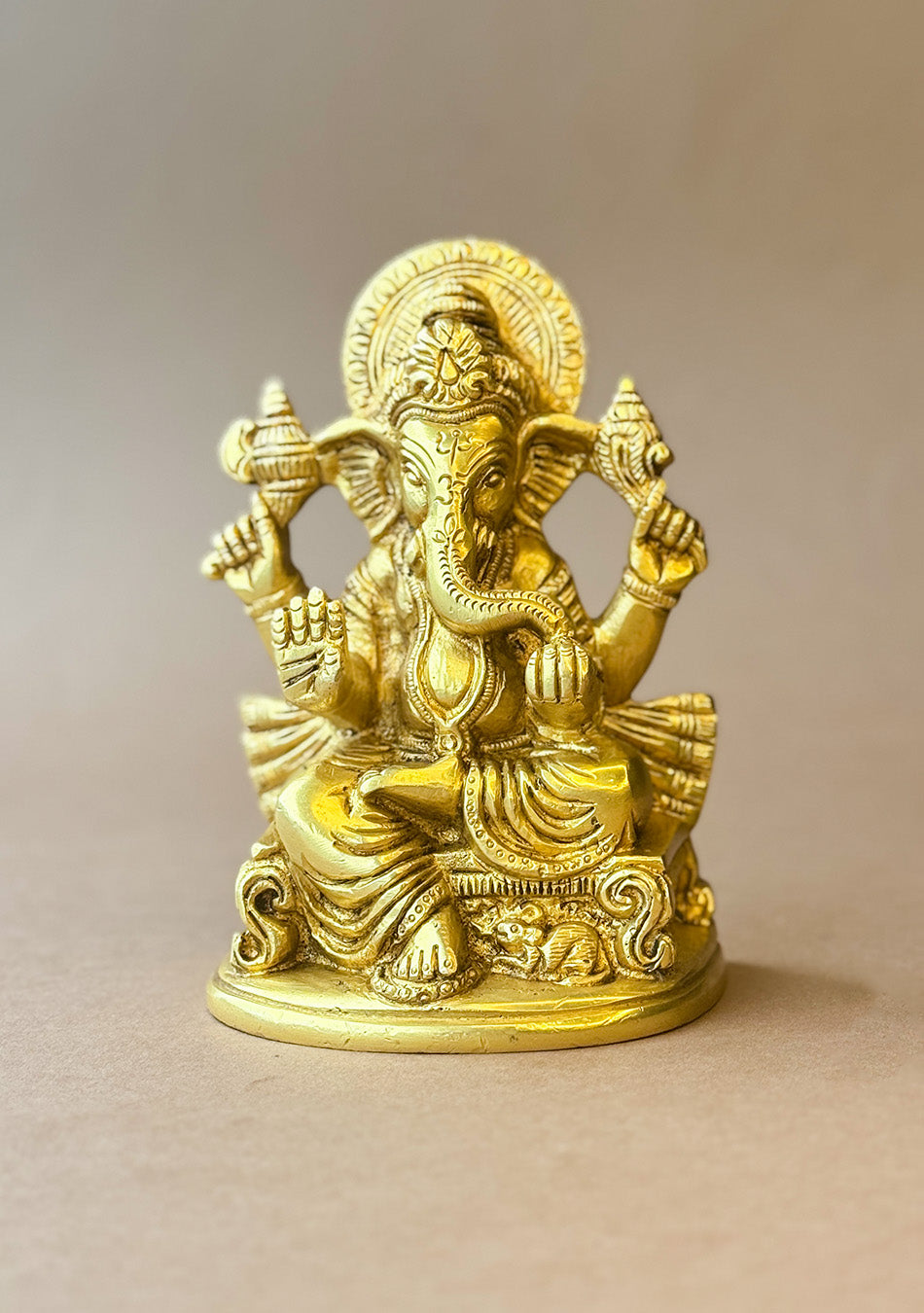 Antique Brass Vighnaharta Ganesha