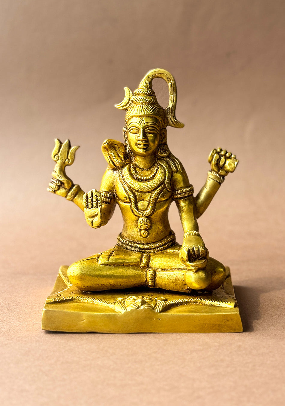 Antique Brass Sitting Shiva