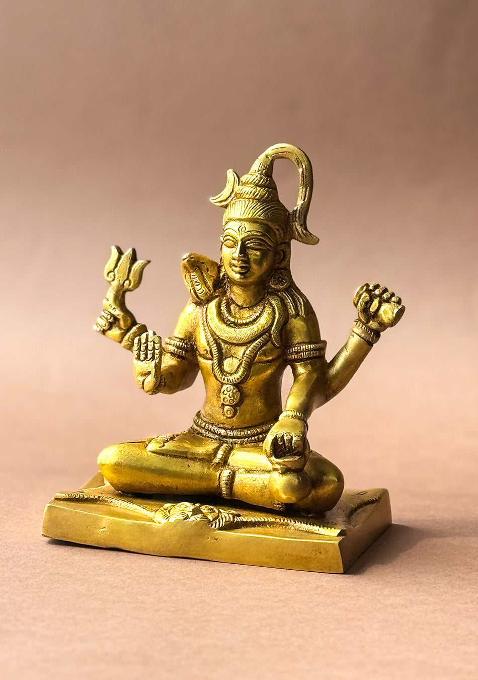 Antique Brass Sitting Shiva