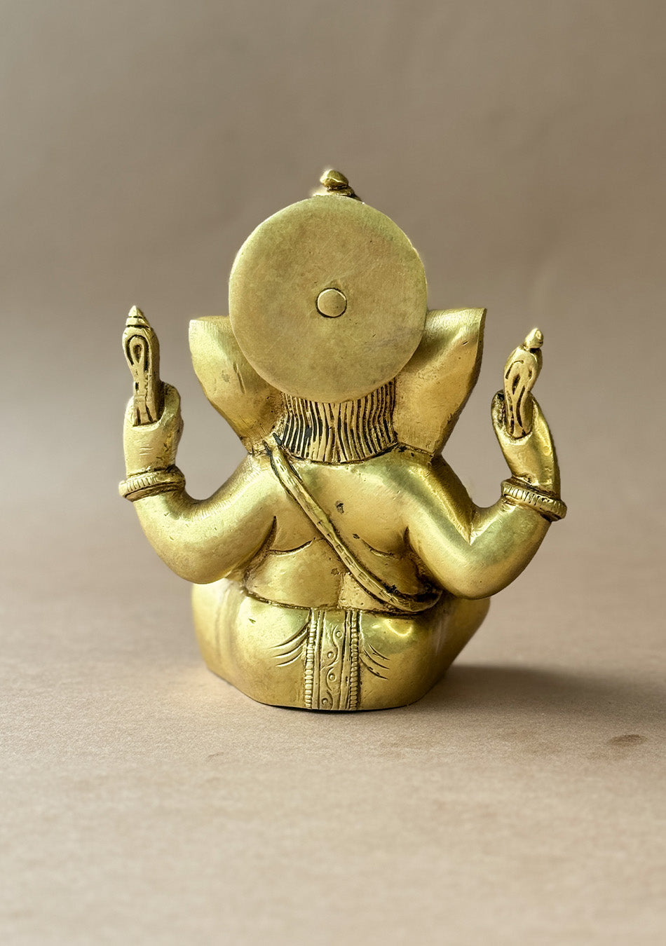 Antique Brass Chaturbhuj Ganesha