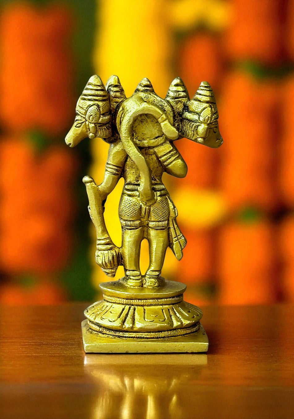 Antique Brass Panchamukhi Hanuman