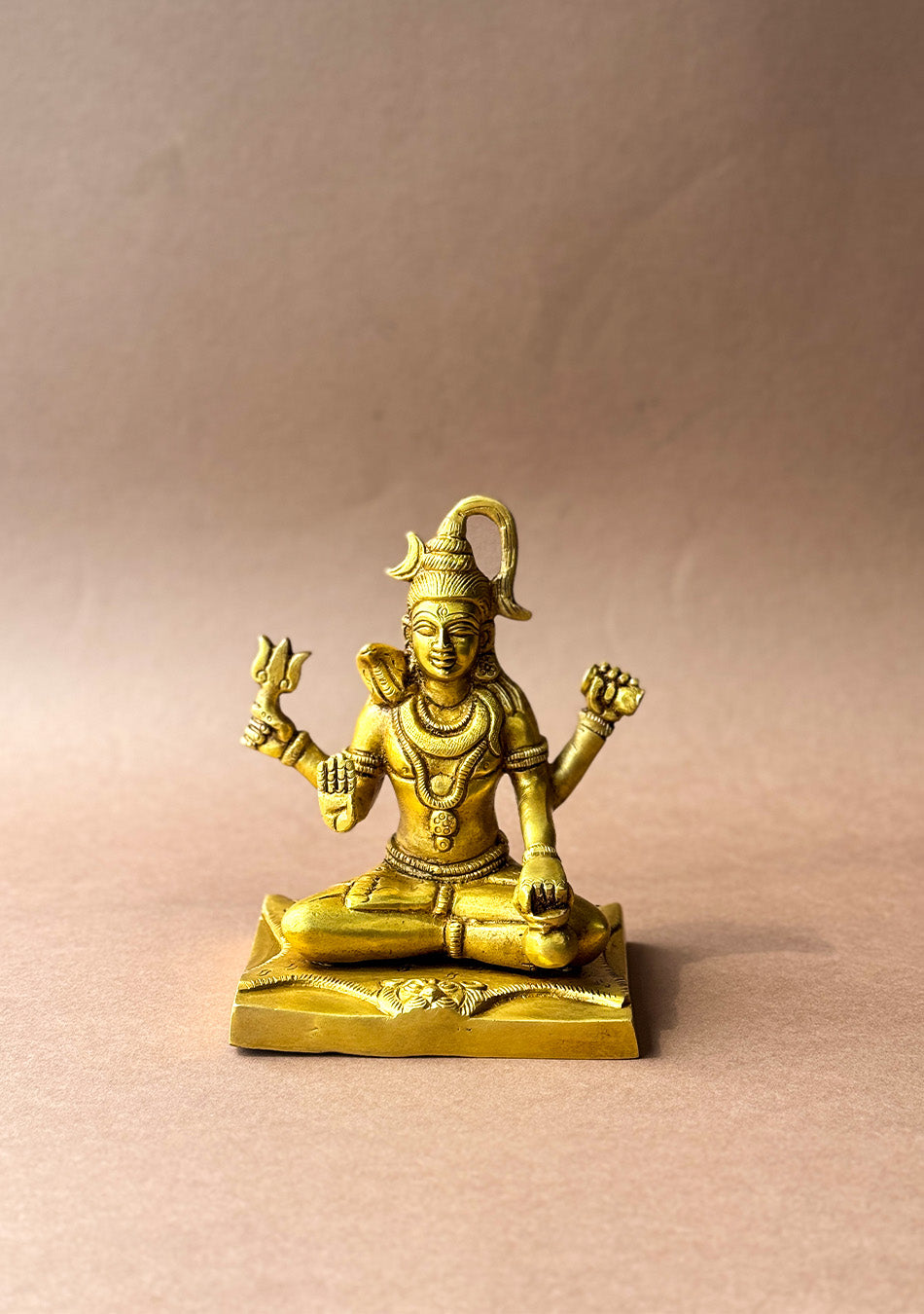 Antique Brass Sitting Shiva