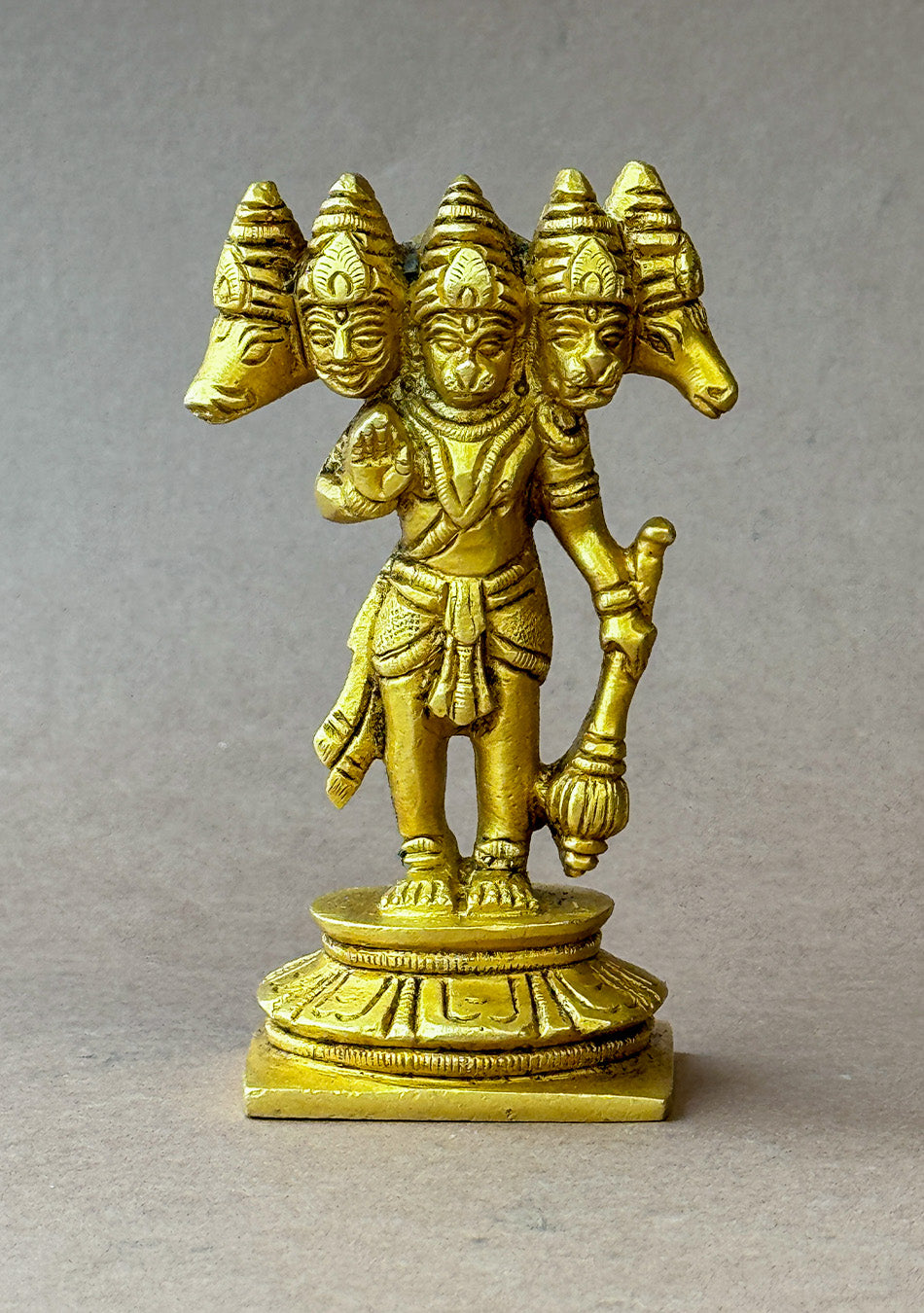 Antique Brass Panchamukhi Hanuman