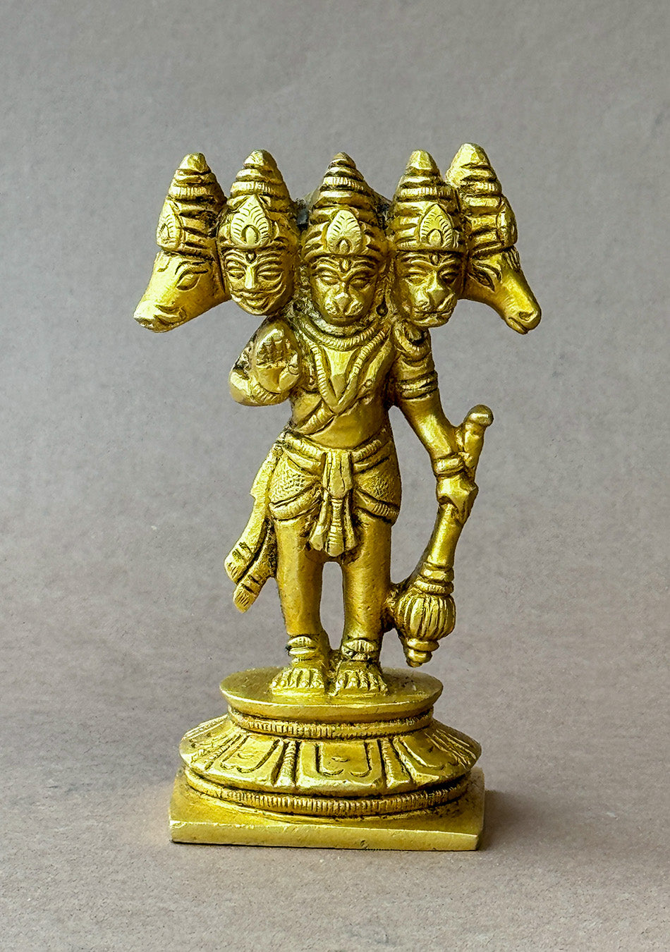 Antique Brass Panchamukhi Hanuman