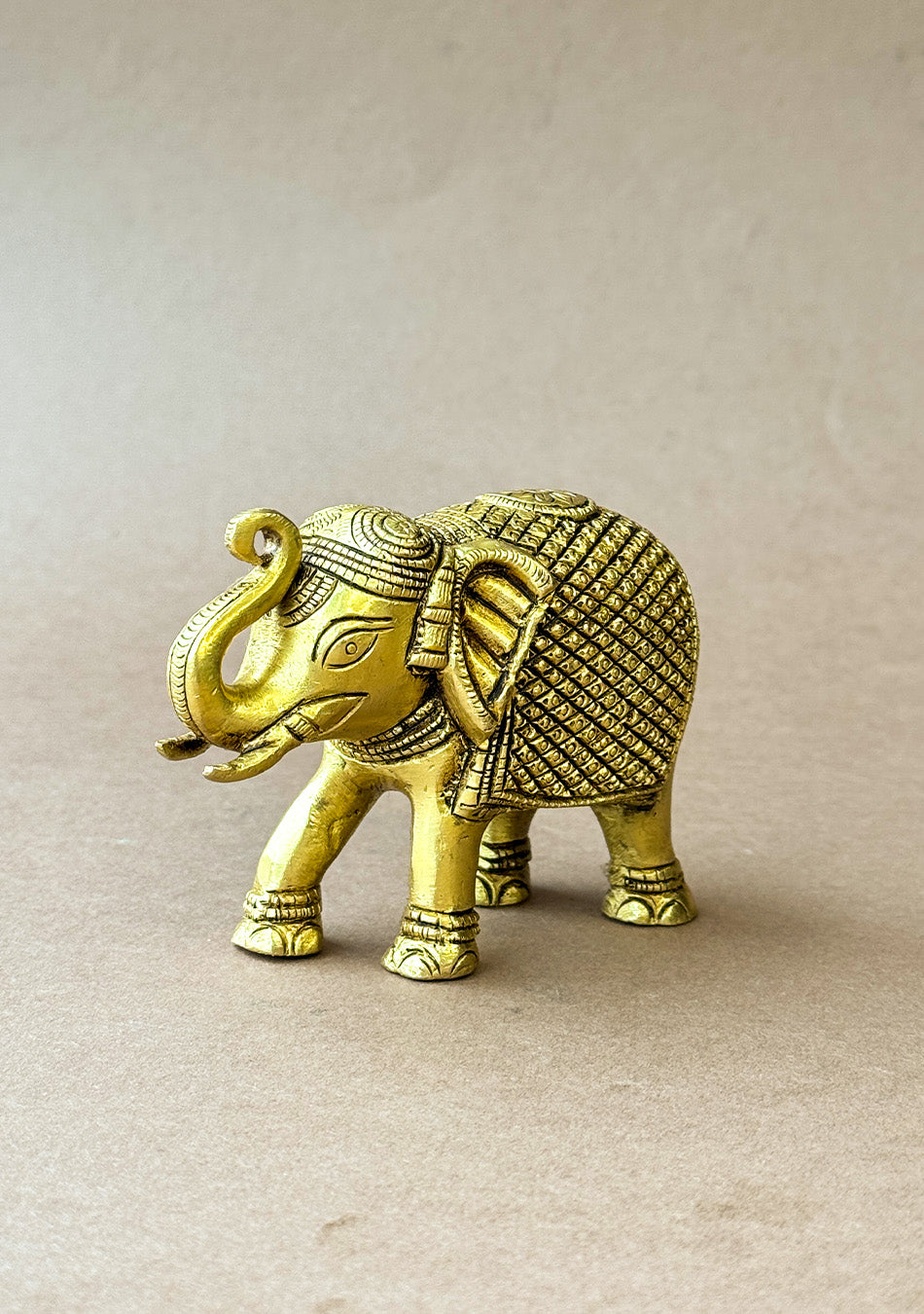 Antique Brass Maharaja Elephant