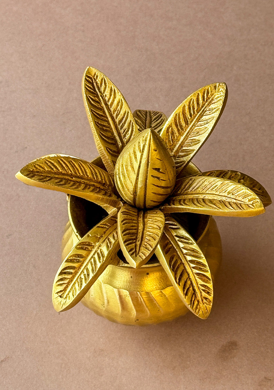 Antique Brass Purna Kumbha