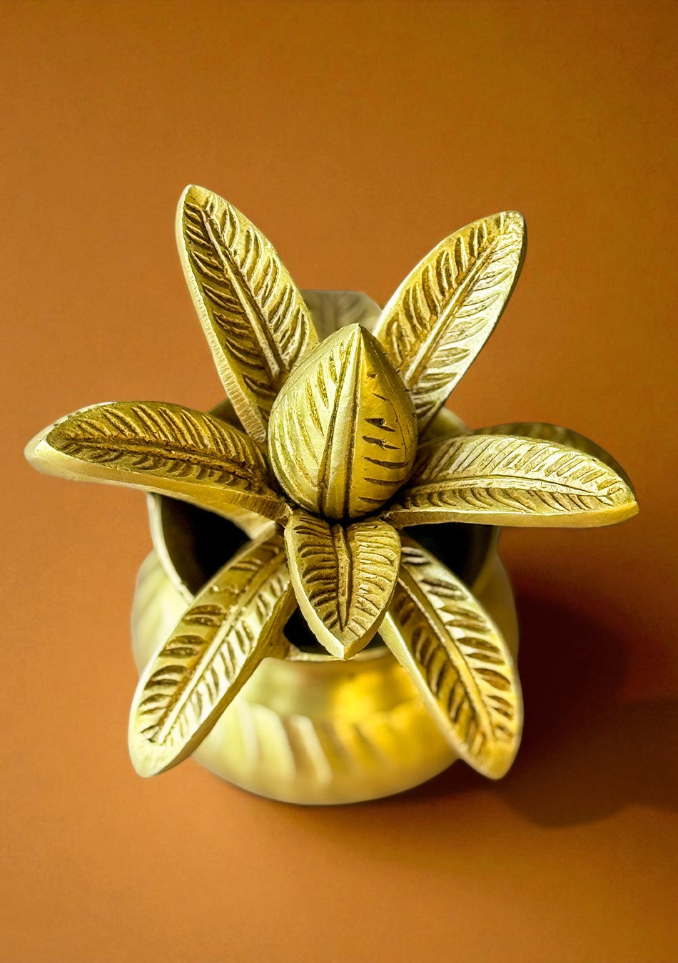 Antique Brass Purna Kumbha