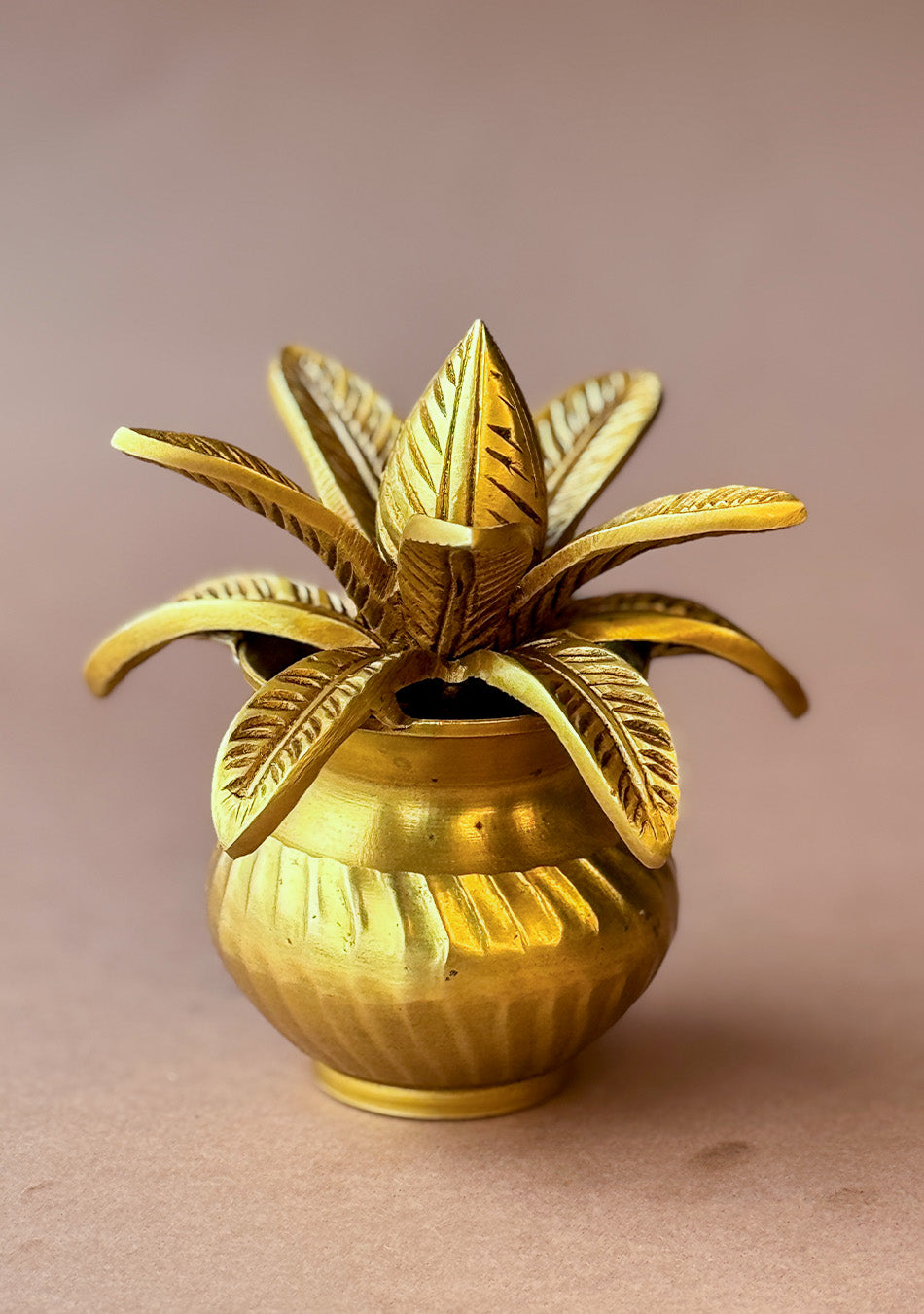 Antique Brass Purna Kumbha