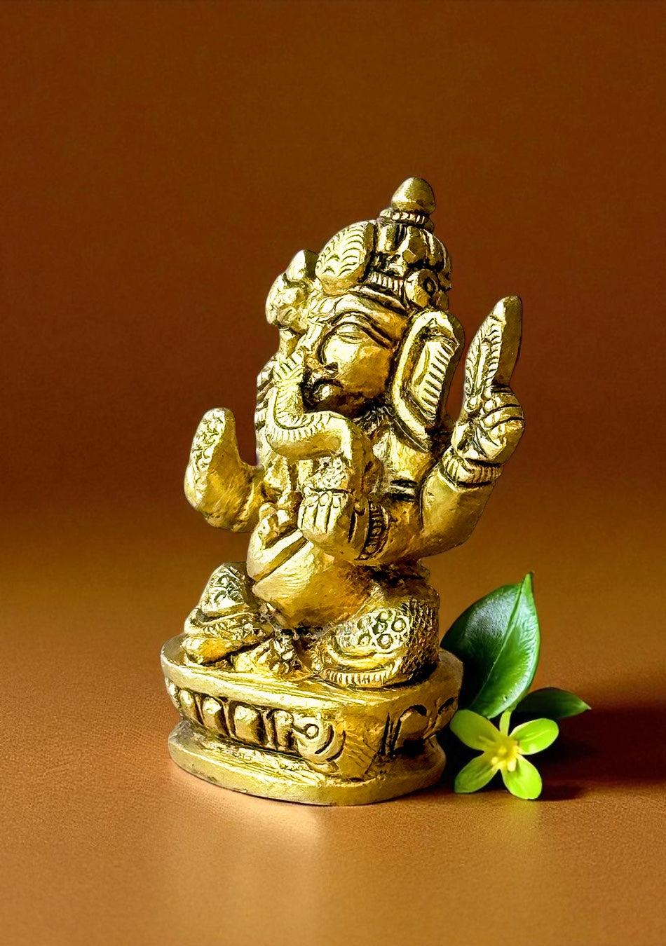 Antique Brass Siddhi Vinayak Idol