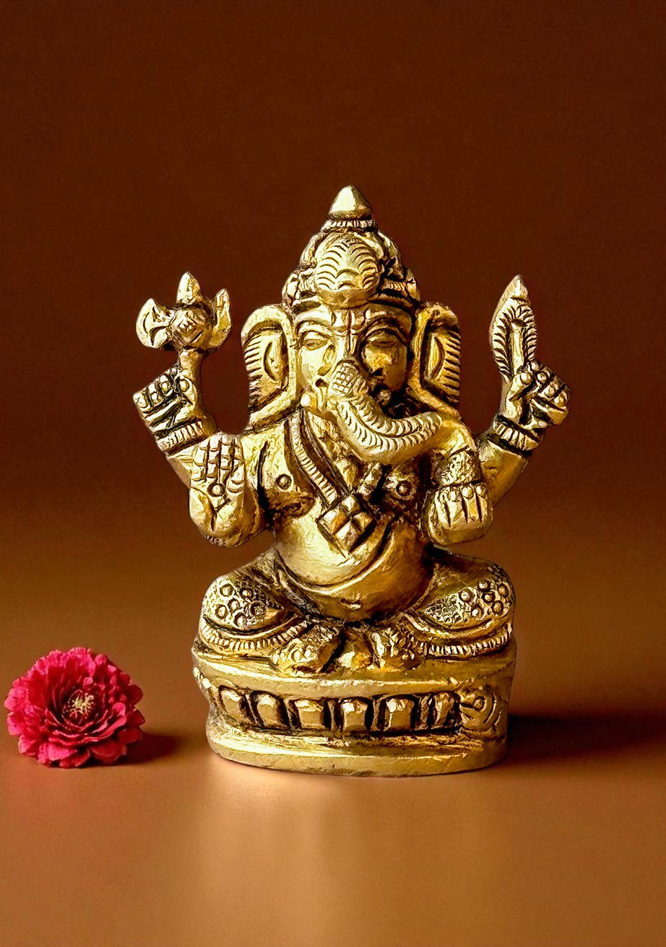 Antique Brass Siddhi Vinayak Idol