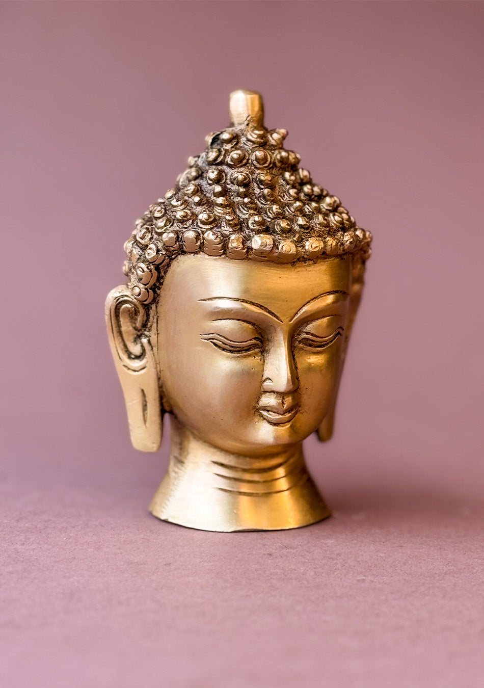 Antique Brass Budha Bust